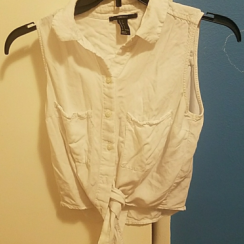 Button up crop top